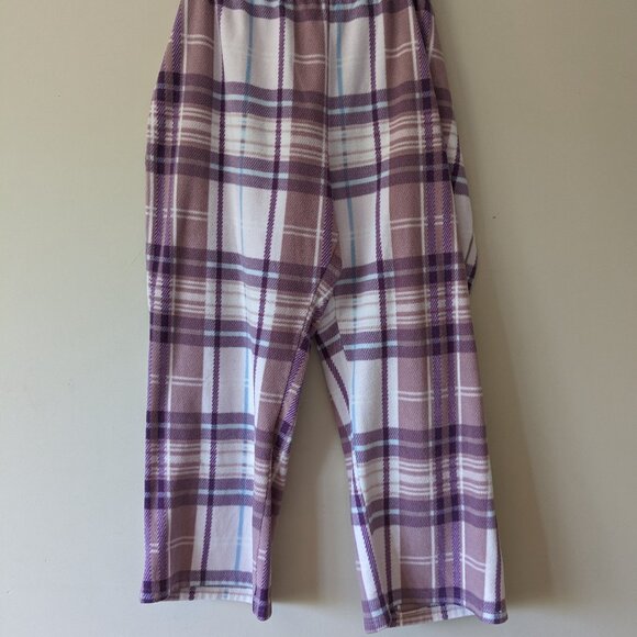 Purple & Grey Plaid Pajama Set - Picture 3 of 5